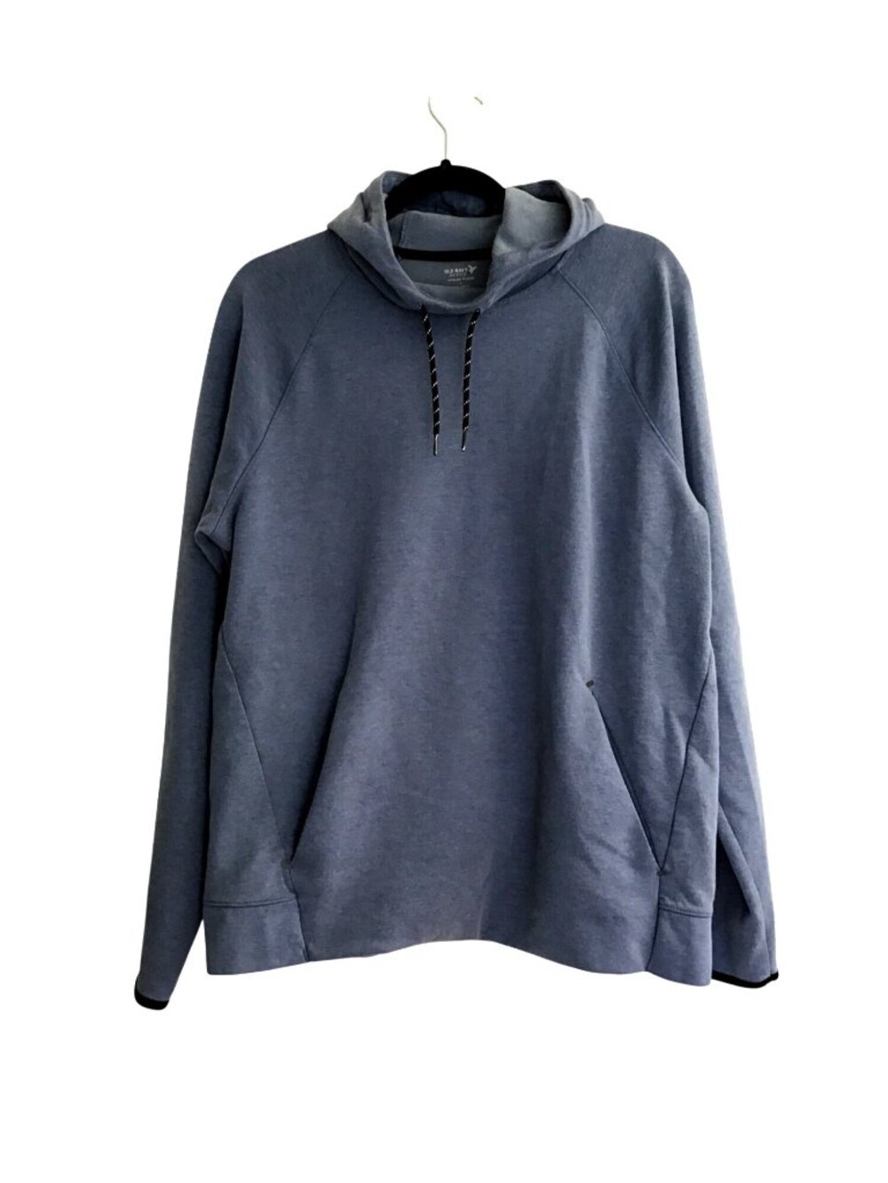 OLD NAVY- MENS BLUE DYNAMIC FLEECE KANGAROO POCKET HOODIE SWEATER SIZE LARGE